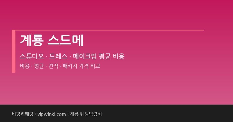계룡 스드메 비용 평균 견적 패키지 스튜디오 드레스 메이크업 가격